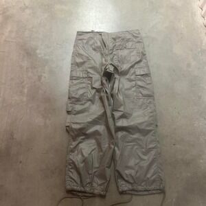 Vintage UFO men's grey rave cargo parachute pants skater wide leg baggy xl